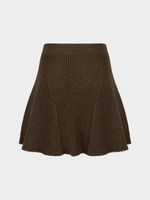 Трикотажная юбка с шерстью