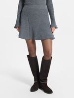 Трикотажная юбка с шерстью