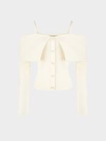 Джемпер с открытыми плечами