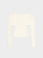 Джемпер с открытыми плечами