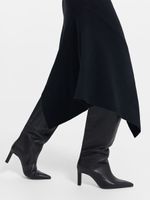 Трикотажное платье с шерстью