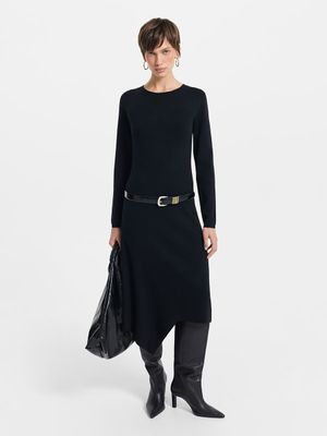 

Трикотажное платье с шерстью