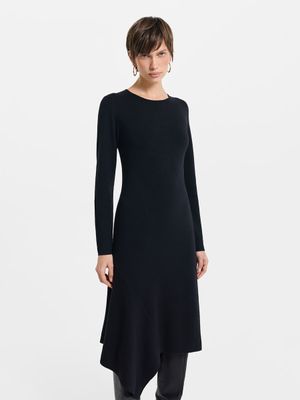 

Трикотажное платье с шерстью