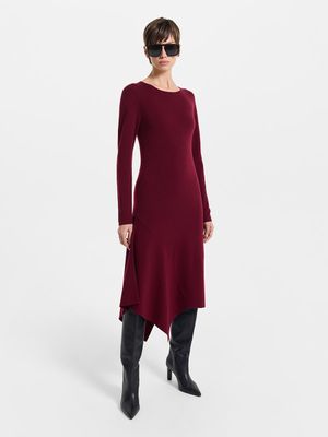 

Трикотажное платье с шерстью