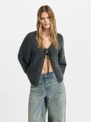 

Кардиган с шерстью и мохером