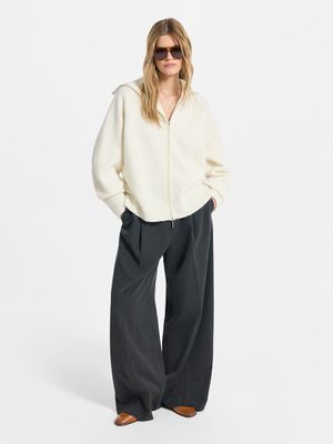 

Кардиган на молнии с шерстью