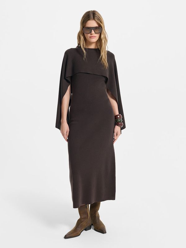 Трикотажное платье с шерстью