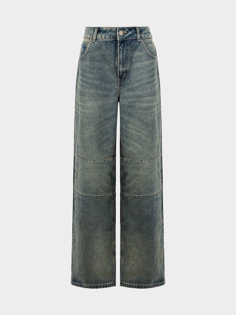 Джинсы Wide leg со средней посадкой