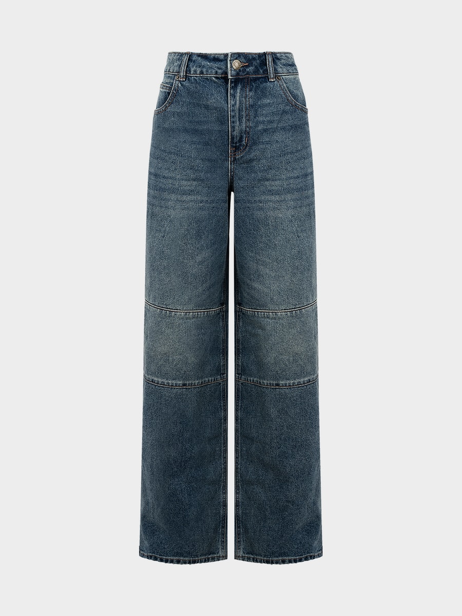 Джинсы Wide leg со средней посадкой