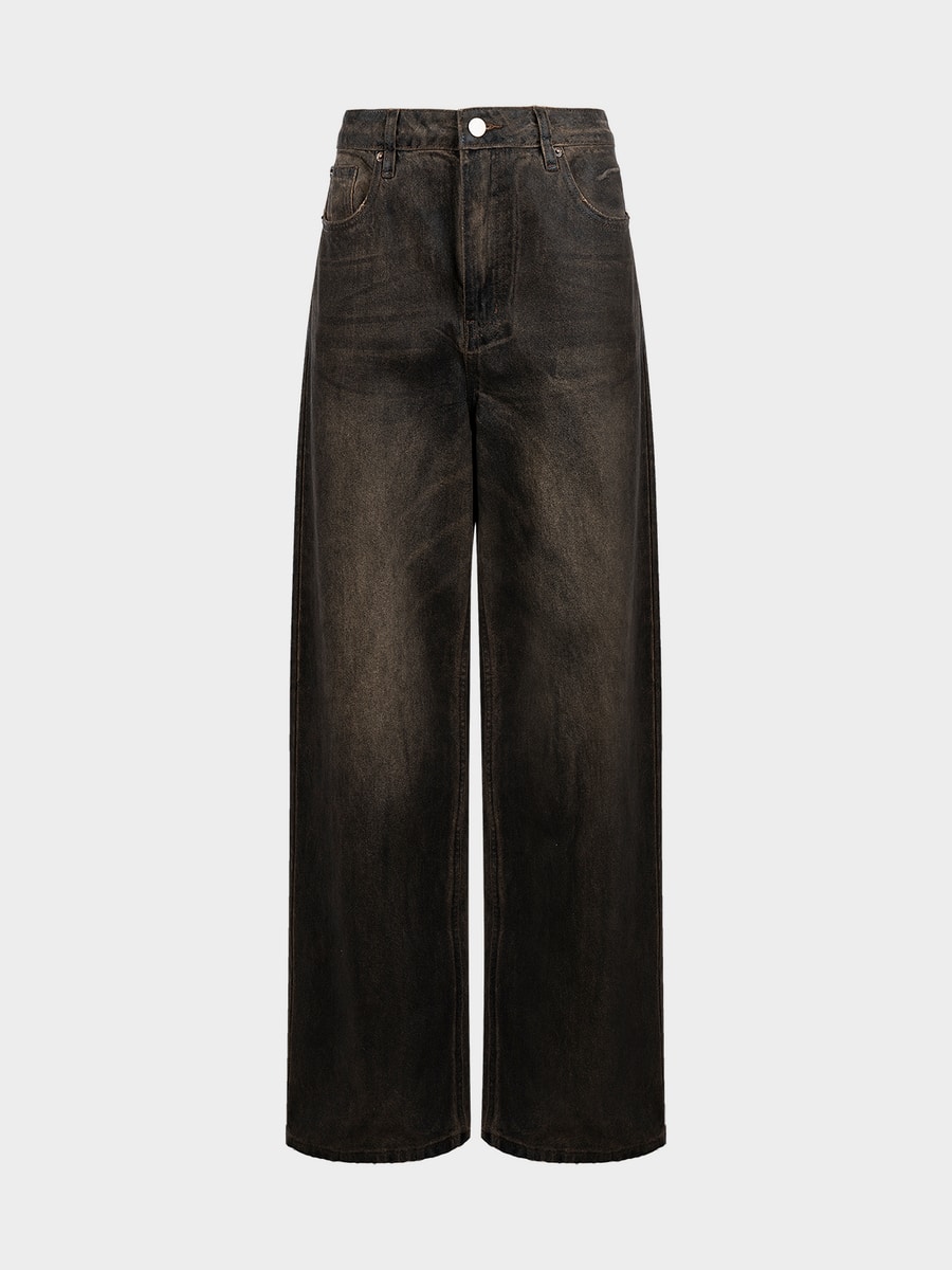 Джинсы Relaxed fit cо средней посадкой