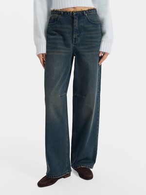 

Джинсы Relaxed fit с высокой посадкой