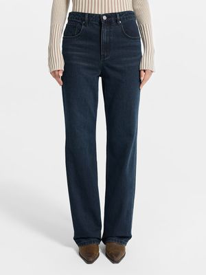 

Джинсы Straight fit с высокой посадкой