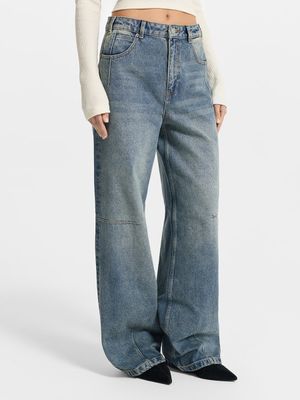 

Джинсы Relaxed fit с высокой посадкой