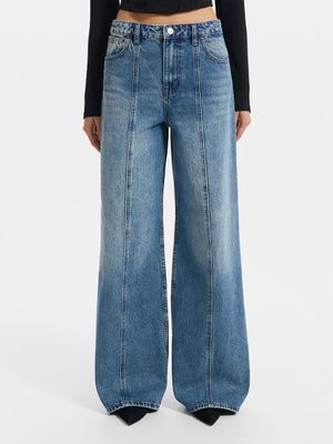 

Джинсы Wide leg со средней посадкой