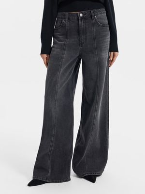 

Джинсы Wide leg со средней посадкой