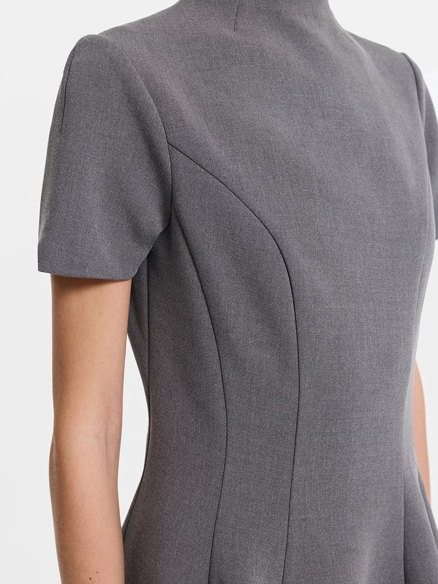 Платье мини с вискозой