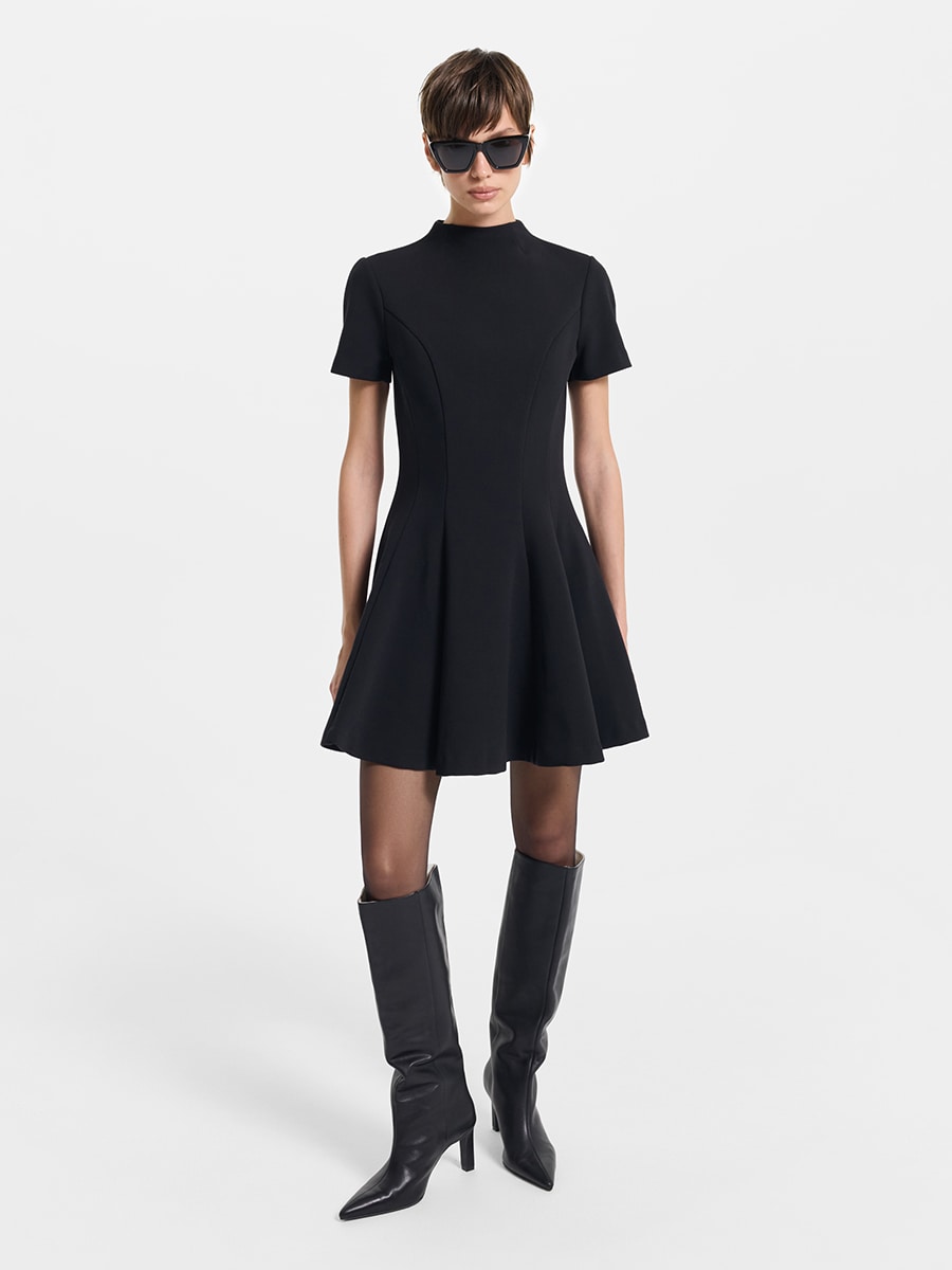 Платье мини с вискозой