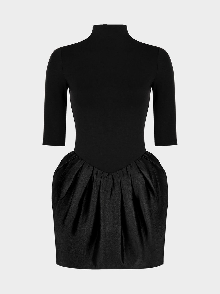 Платье мини из вискозы