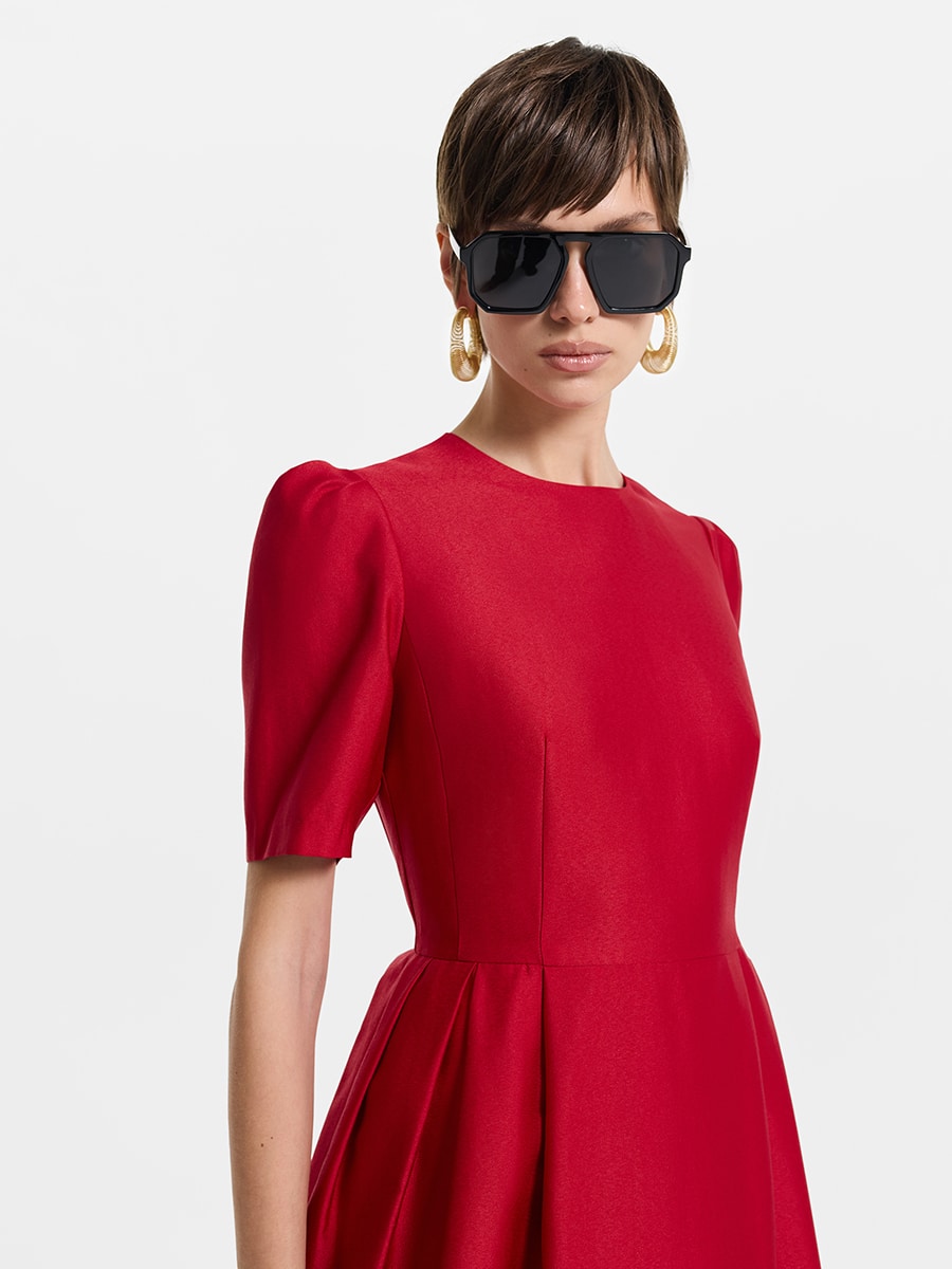 Платье макси из вискозы