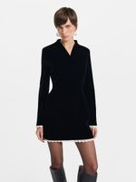 Бархатное платье мини