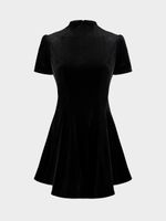 Бархатное платье мини