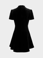 Бархатное платье мини