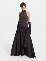 Платье макси с бантом