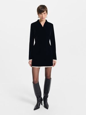 

Бархатное платье мини