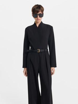 Комбинезон с ремнем женский