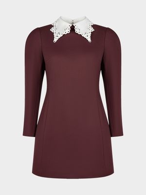 Платье с воротником женское