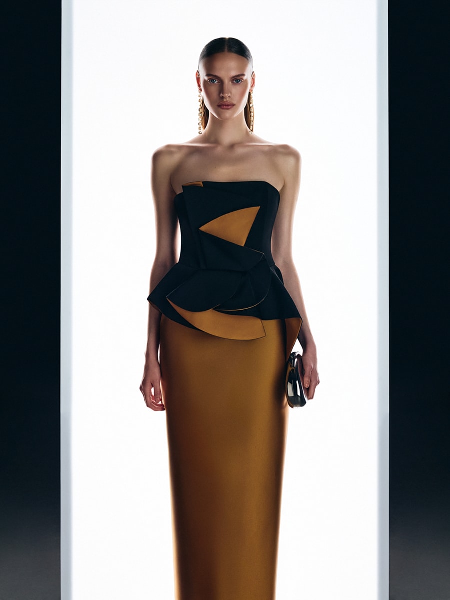 Топ-бандо с драпировкой 