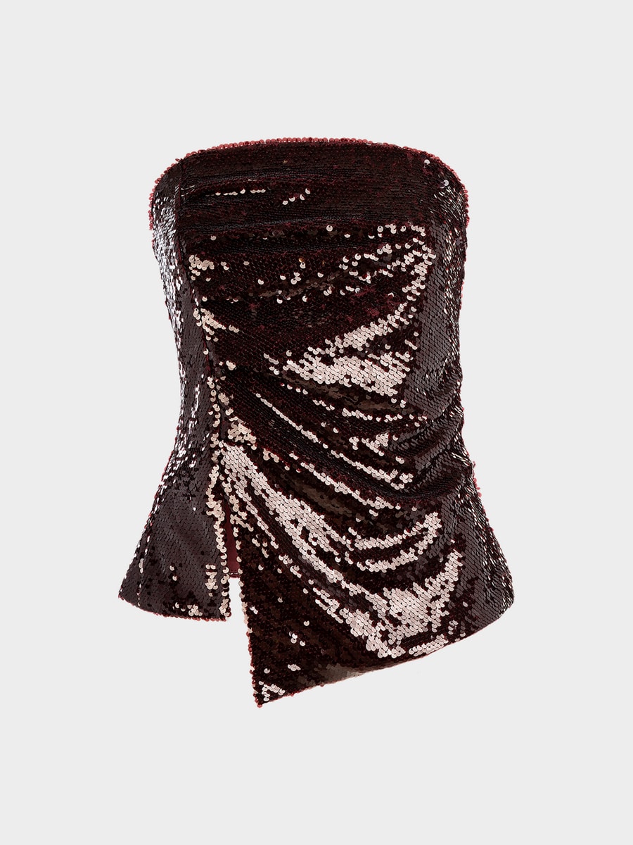 Топ-бандо с пайетками