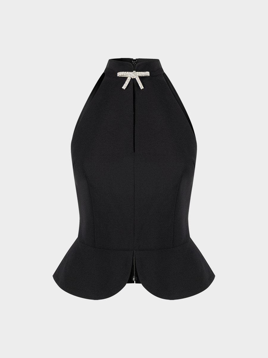 Топ с брошью