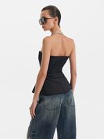 Корсетный топ с баской