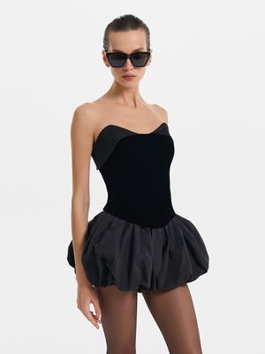 Корсетный топ из бархата