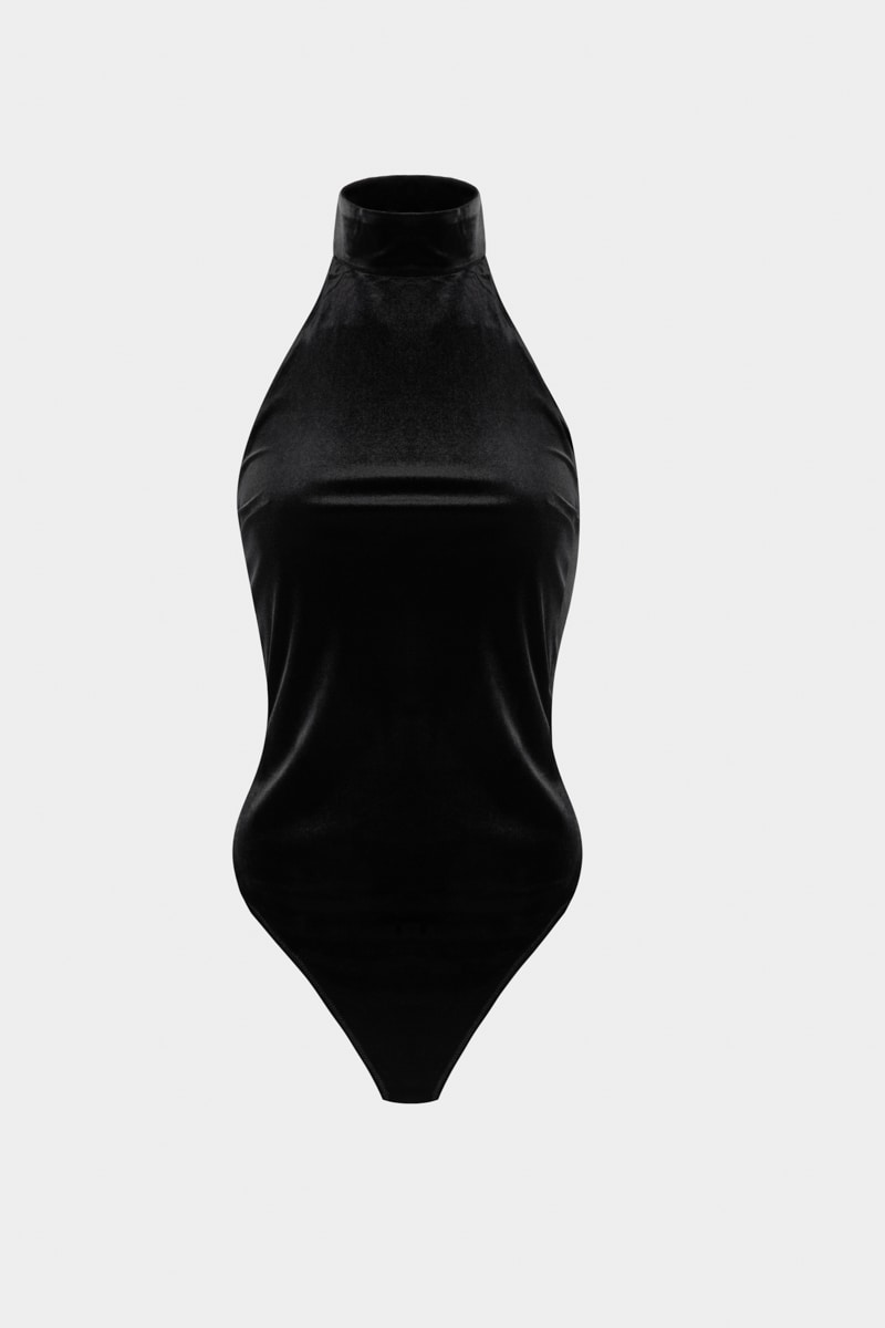 Боди из бархата