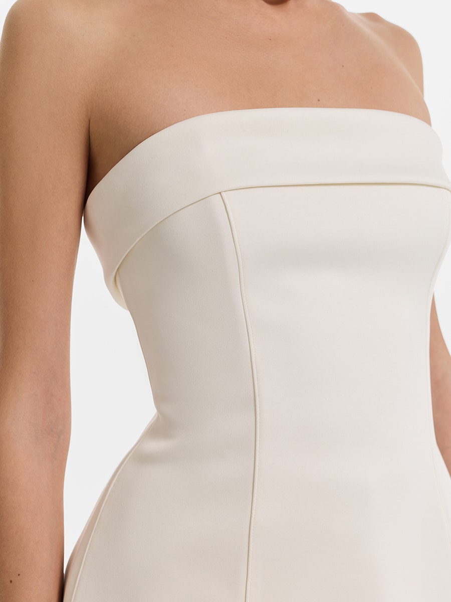 Сатиновый топ-бандо с баской 5452111339-86