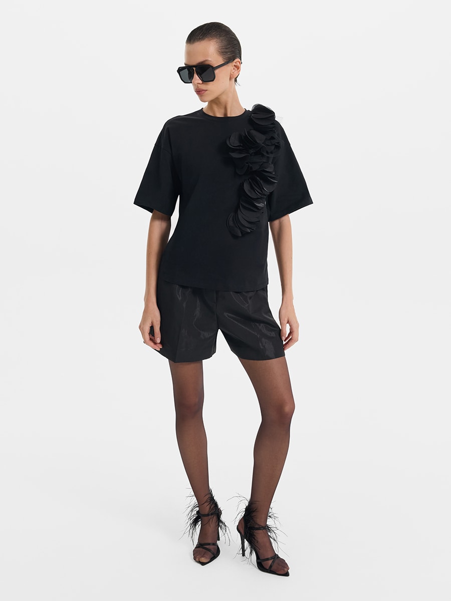 Футболка с объемным декором 5452112340-50