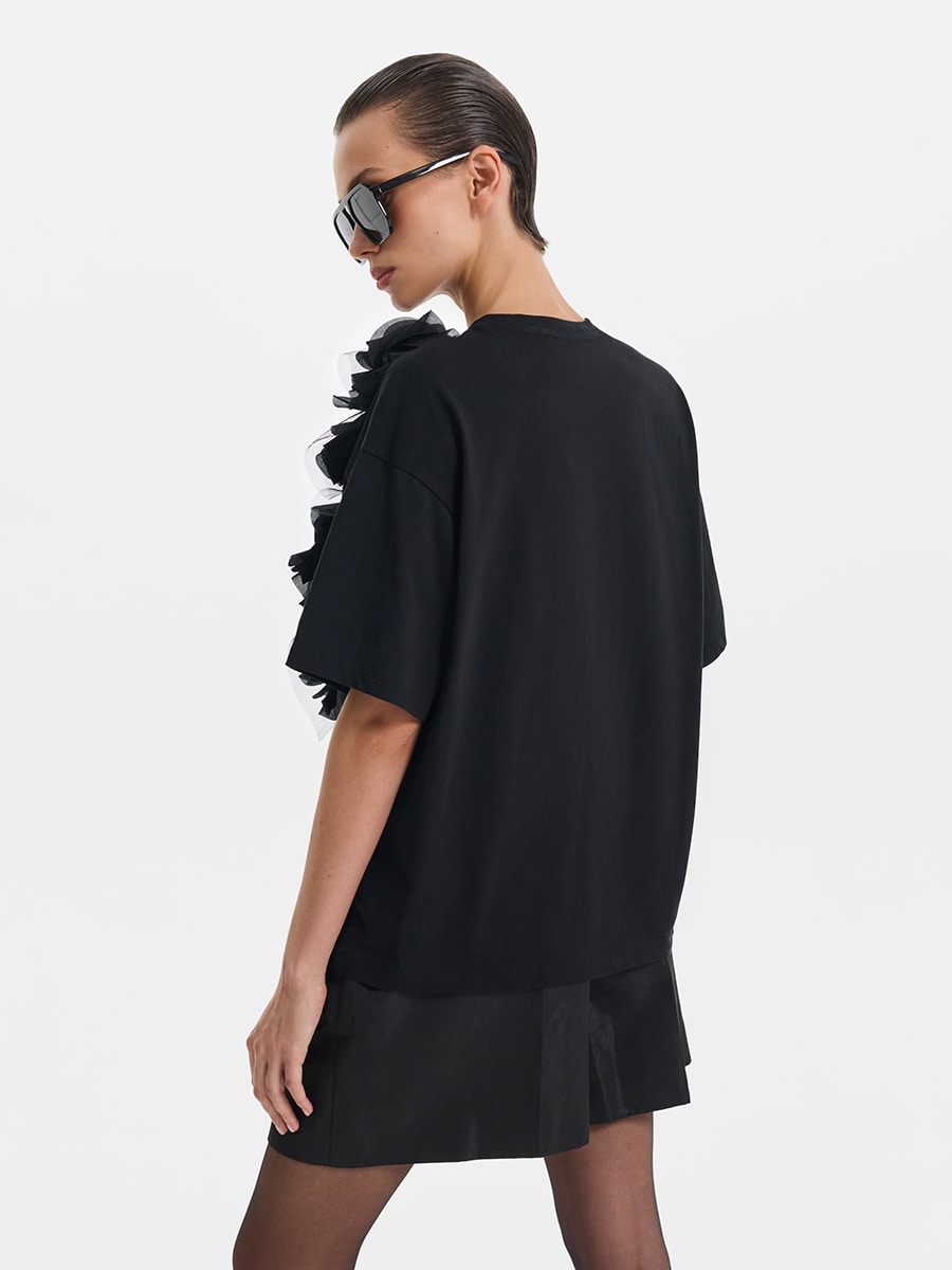 Футболка с объемным декором 5452112340-50