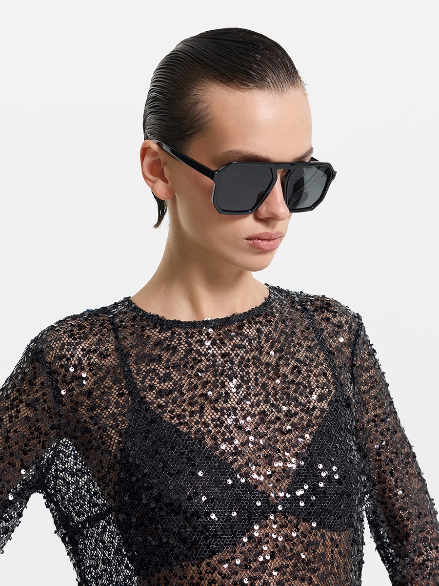 Топ с пайетками