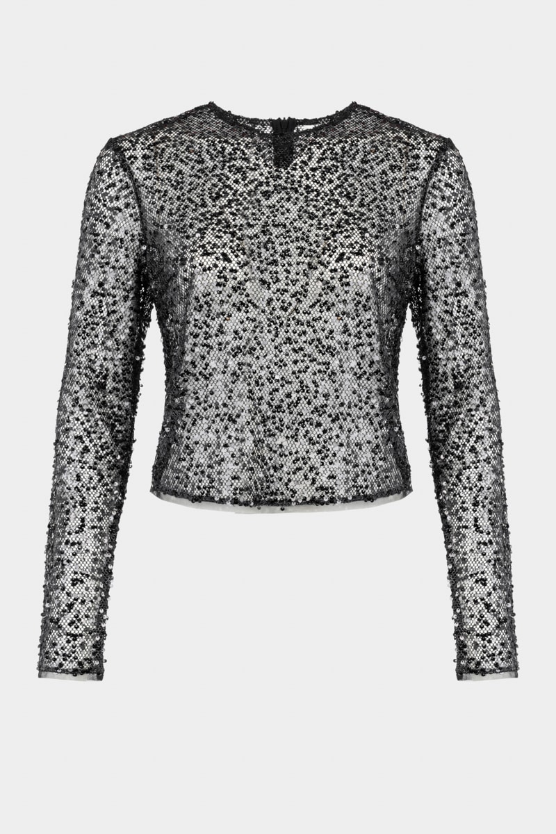 Топ с пайетками