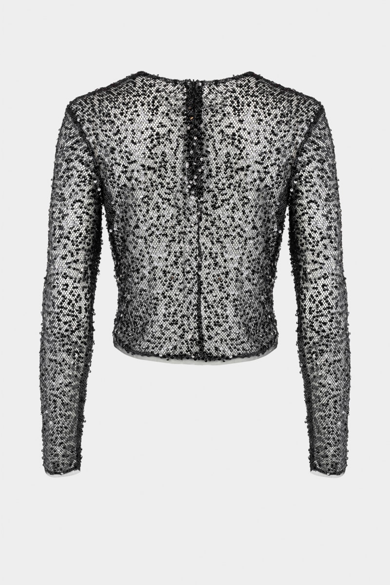 Топ с пайетками