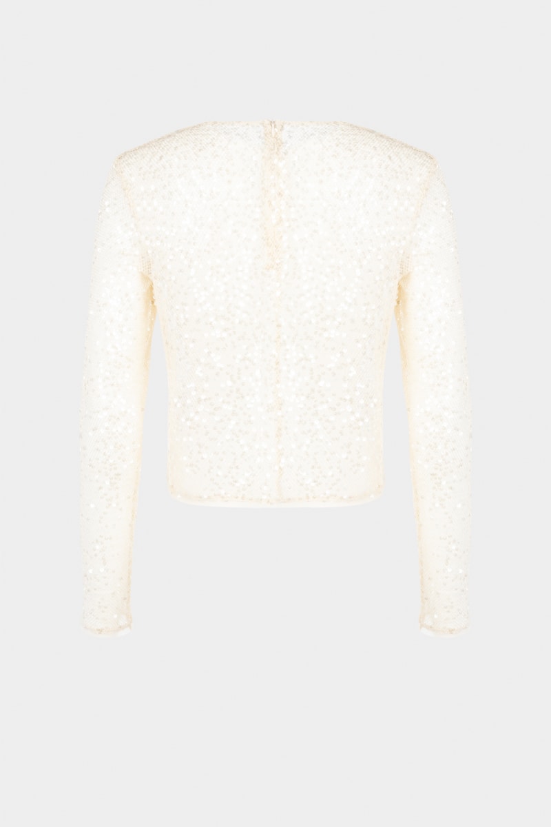 Топ с пайетками