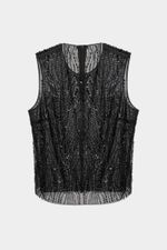 Топ с бисером и пайетками