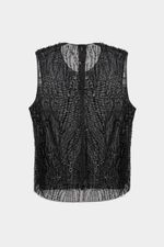 Топ с бисером и пайетками