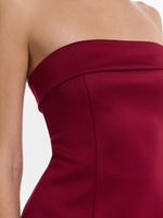 Сатиновый топ с баской