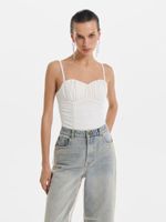 Боди с драпировкой