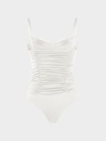 Боди с драпировкой