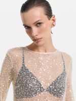 Топ с пайетками