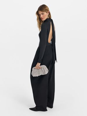 

Боди с открытой спиной и бантом